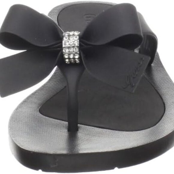 Women's Tutu Flip-Flops Synthetic Rubber Sole Casual Summer Footwear - Picture 2 of 7